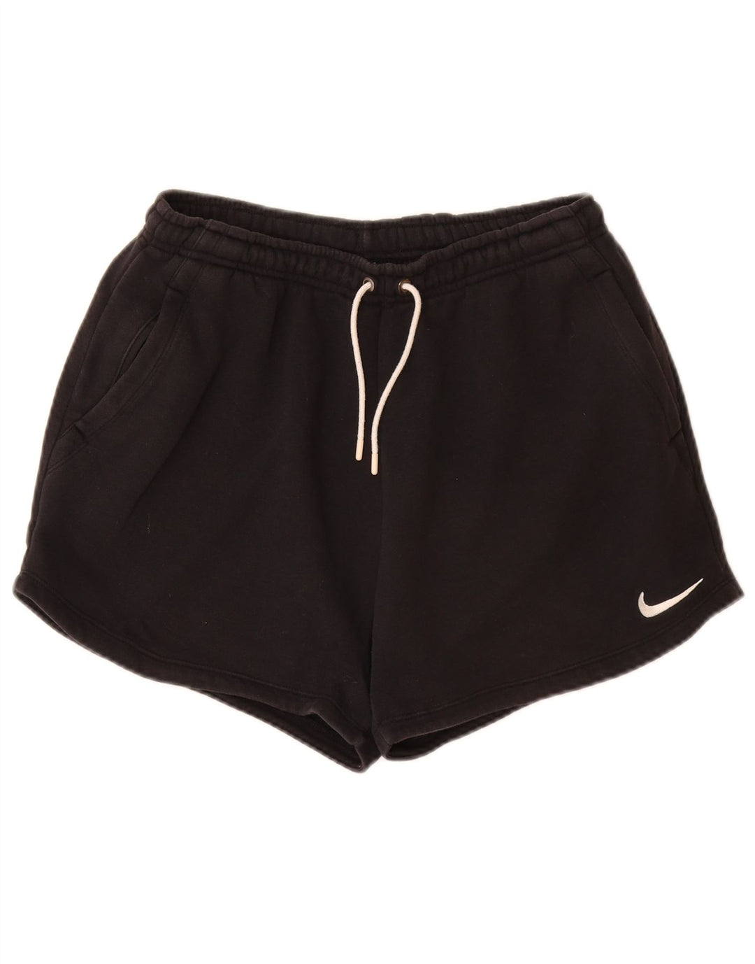 Pantaloncini sportivi NIKE da donna, vestibilità ampia, UK 12, cotone nero medio