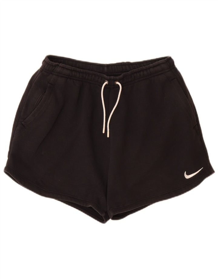 Pantaloncini sportivi NIKE da donna, vestibilità ampia, UK 12, cotone nero medio