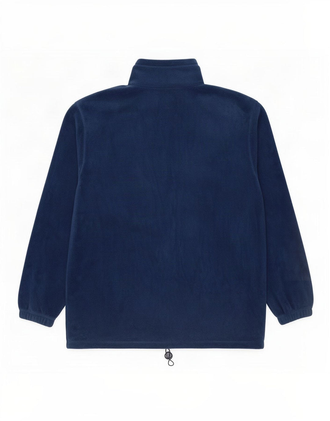 Maglione in pile da uomo Asics con zip e collo XL in poliestere blu navy