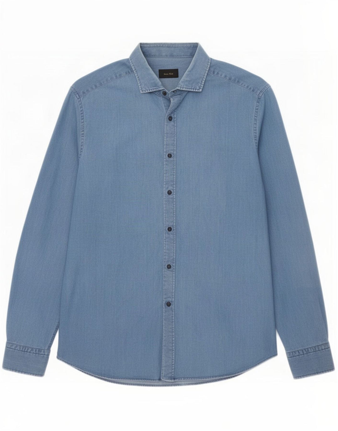 Massimo Dutti Camicia di jeans da uomo XL Blu Cotone