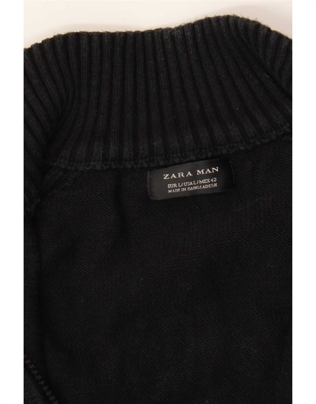 Maglione cardigan da uomo Zara grande nero