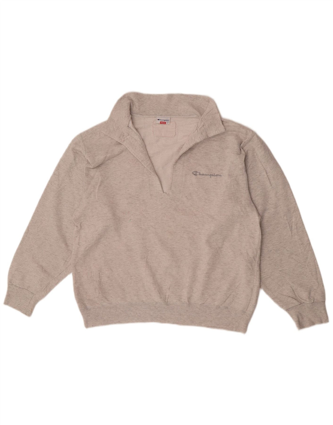 Felpa Champion da donna vestibilità ampia, maglione UK 14 grigio medio screziato