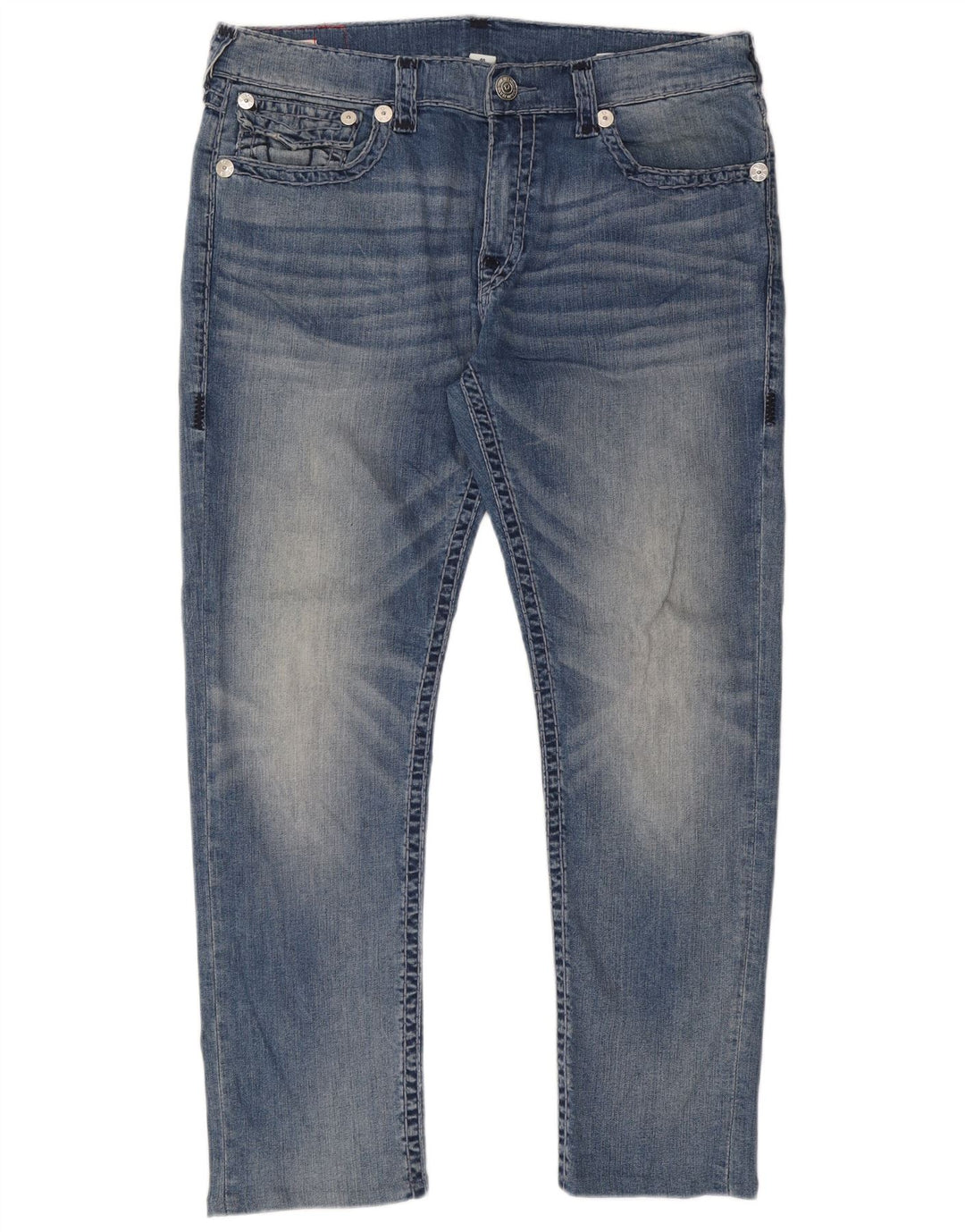 Jeans slim da uomo True Religion W40 L31 cotone blu