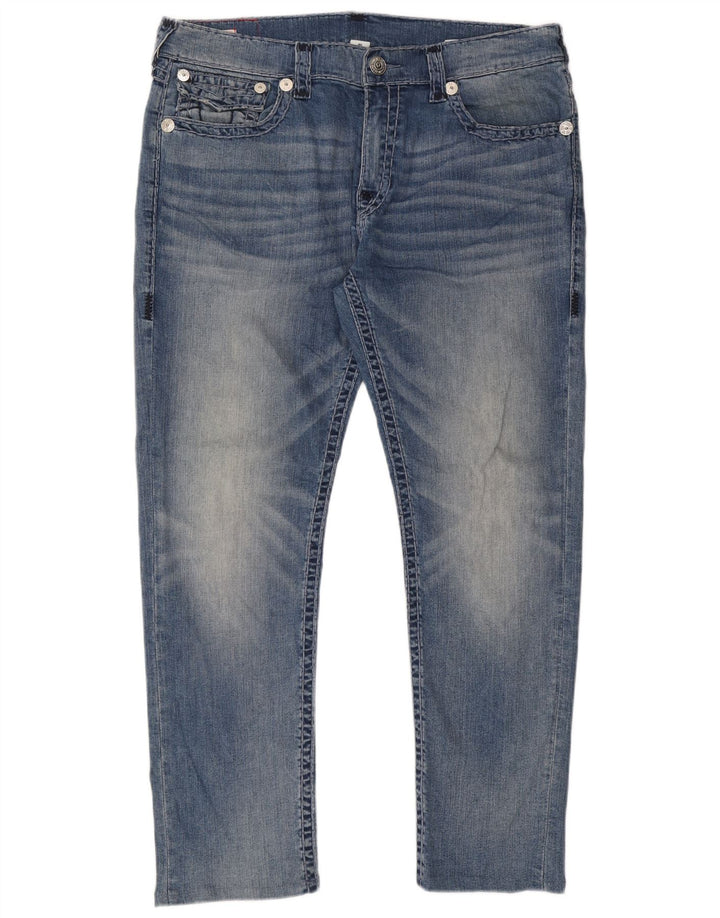Jeans slim da uomo True Religion W40 L31 cotone blu