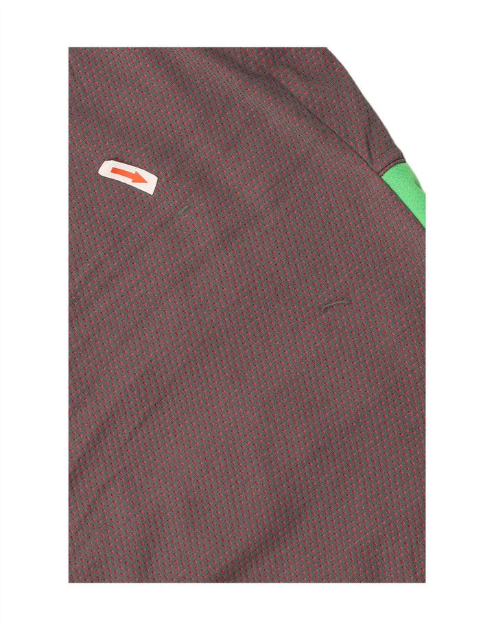 Adidas - Canotta grafica da uomo, grande, in poliestere color block grigio