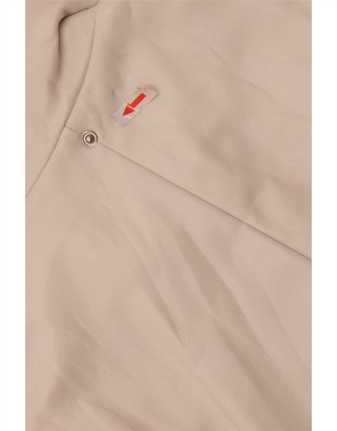 Giacca in pelle vintage da donna IT 44 bianca media