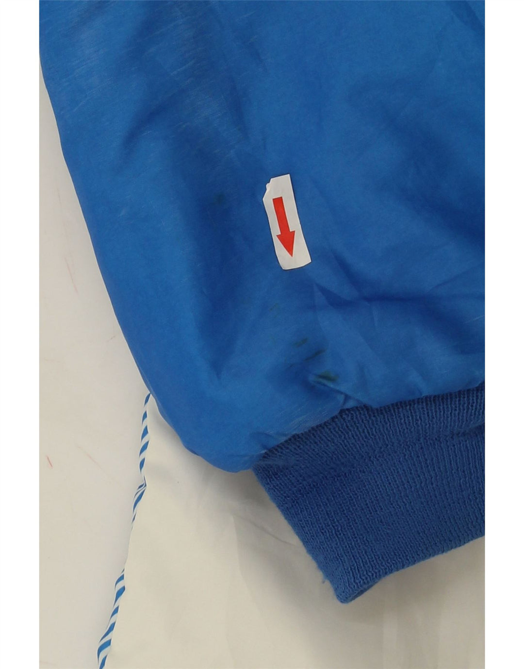 Giacca imbottita vintage da uomo UK 42 XL color block blu