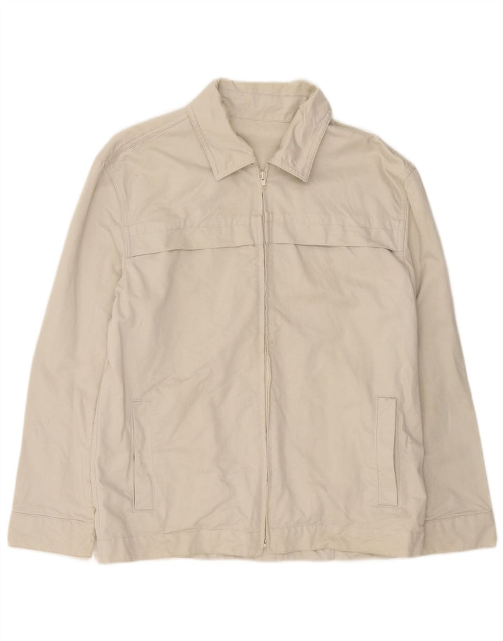 Giubbotto bomber da uomo Kappa UK 40 grande cotone beige