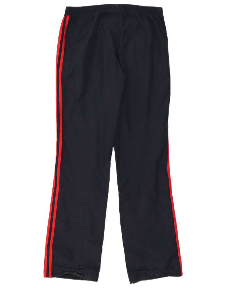 ADIDAS Boys Tracksuit Trousers 15-16 Years  Navy Blue Polyester