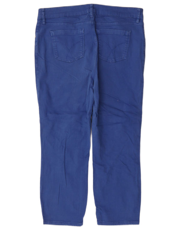 Crew Clothing Jeans corti da donna UK 16 Large W34 L23 Cotone blu