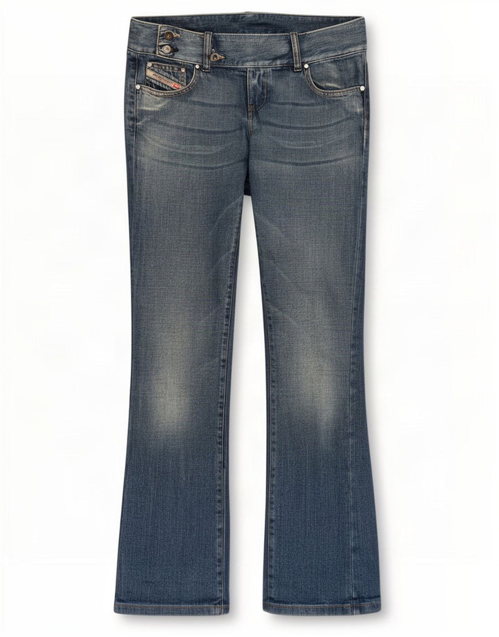 Jeans Bootcut da donna Diesel W29 L33 cotone blu