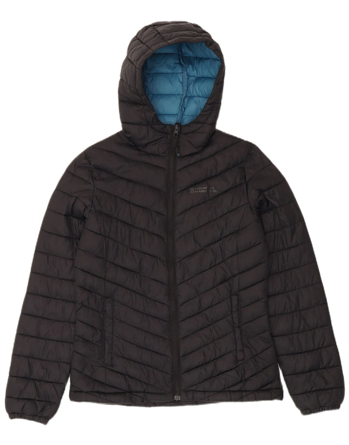 Giacca imbottita con cappuccio da donna Mountain Warehouse UK 8 Small Nylon nero