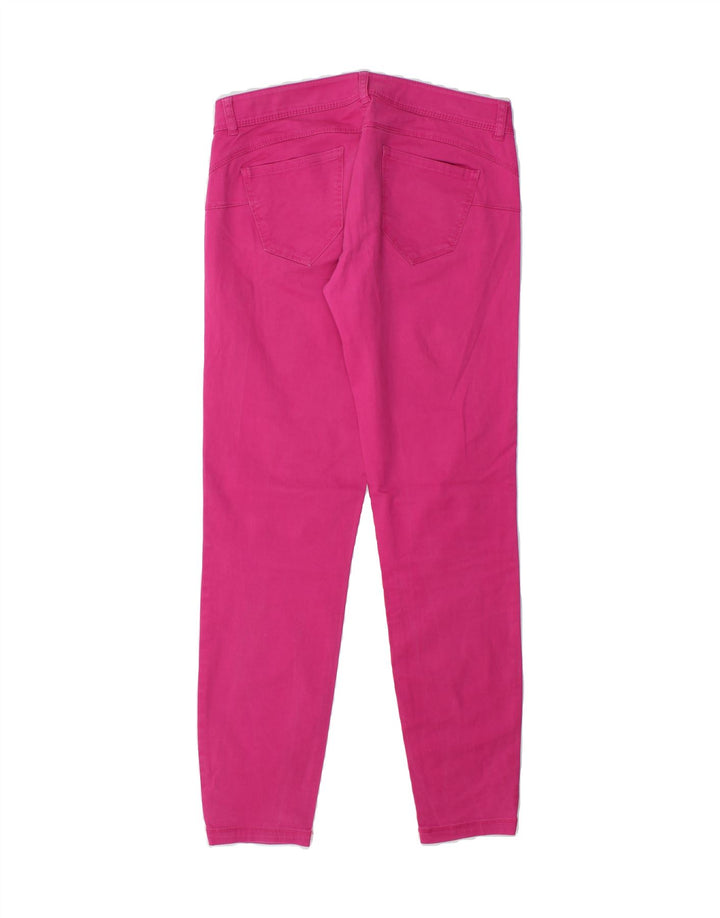 BENETTON Womens Slim Jeans UK 12 Medium W30 L30 Pink Cotton Vintage Benetton and Second-Hand Benetton from Messina Hembry 