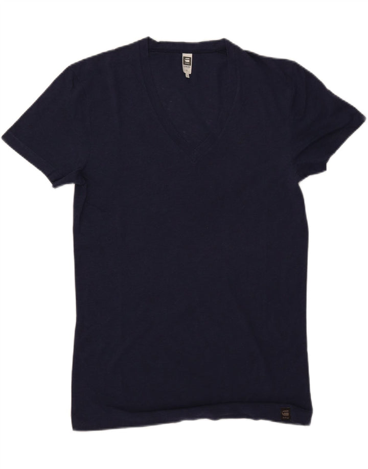 T-shirt da uomo G-STAR Top in cotone blu navy medio