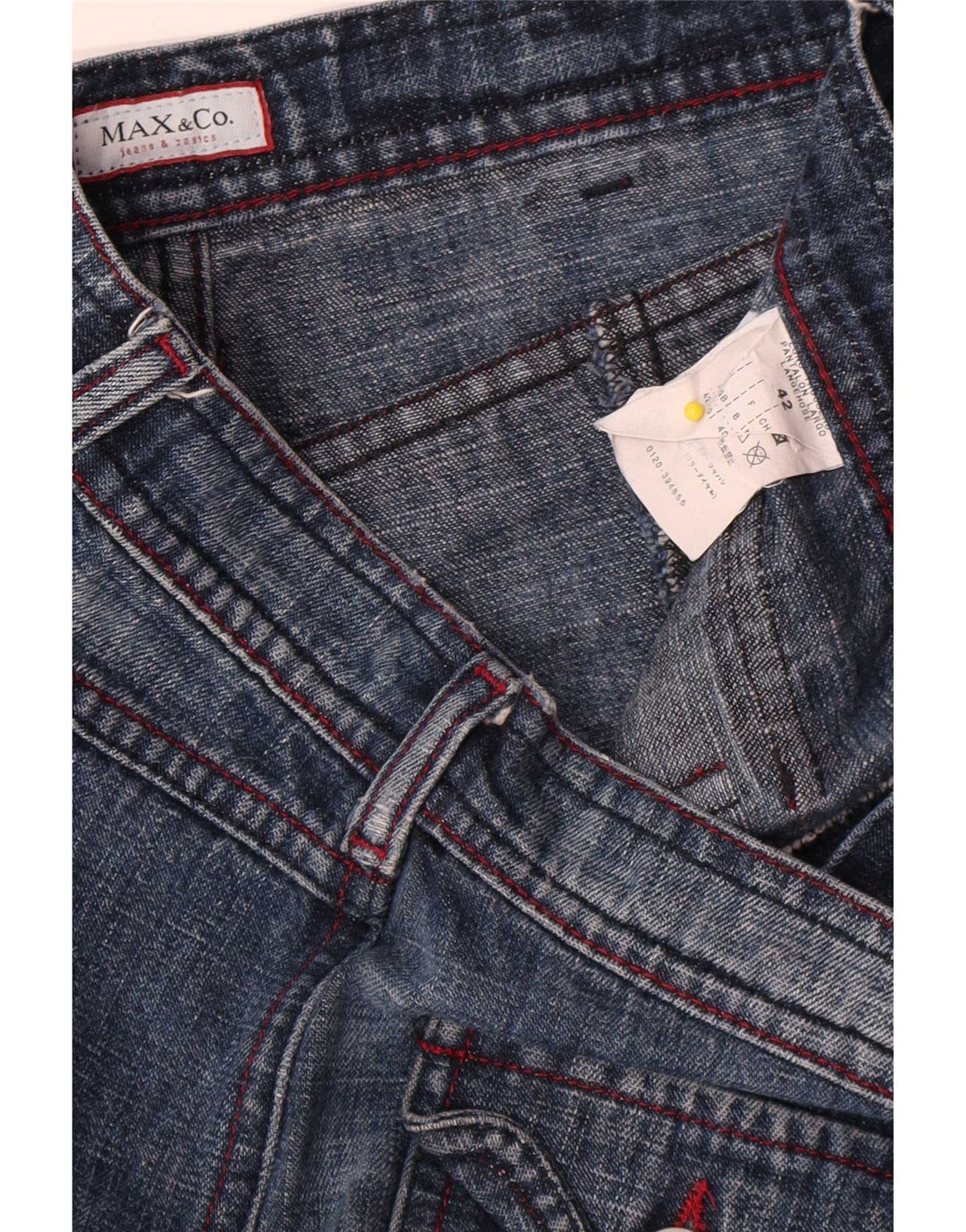 Jeans svasati da donna Max & Co. IT 42 Medio W30 L32 Blu Cotone