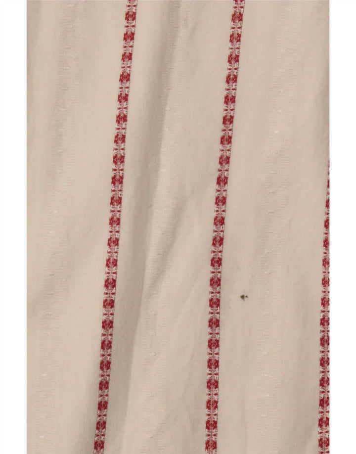 Camicia da uomo Leader XL in cotone a righe bianche