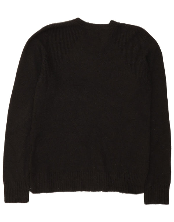 Maglione maglione girocollo da donna Oasis UK 12 poliestere nero medio