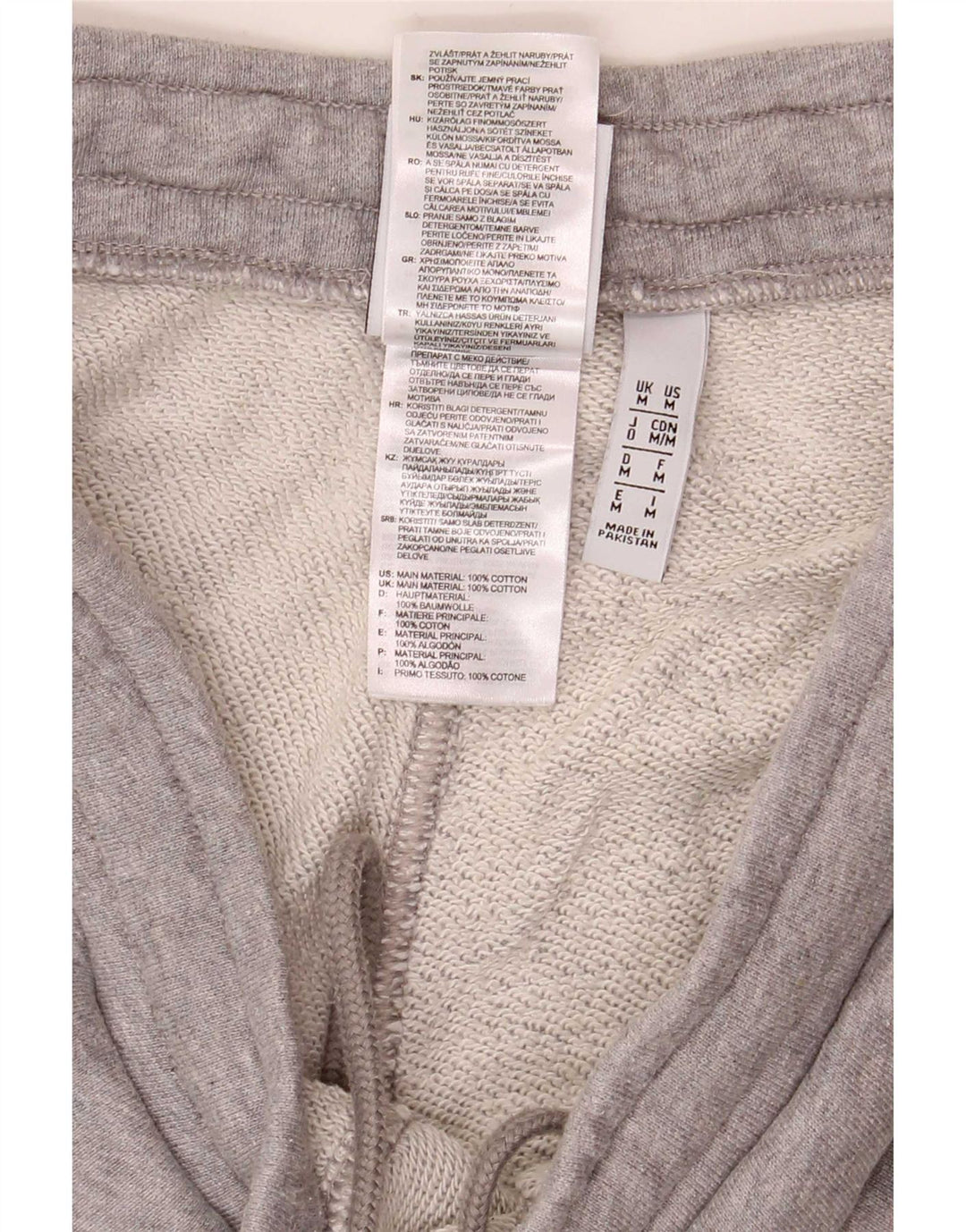 Pantaloncini sportivi da uomo Adidas in cotone grigio medio