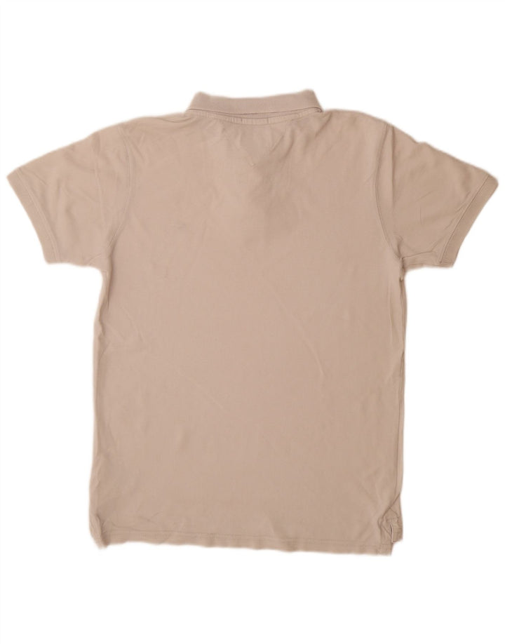 TOMMY HILFIGER Polo da uomo in cotone bianco sporco medio