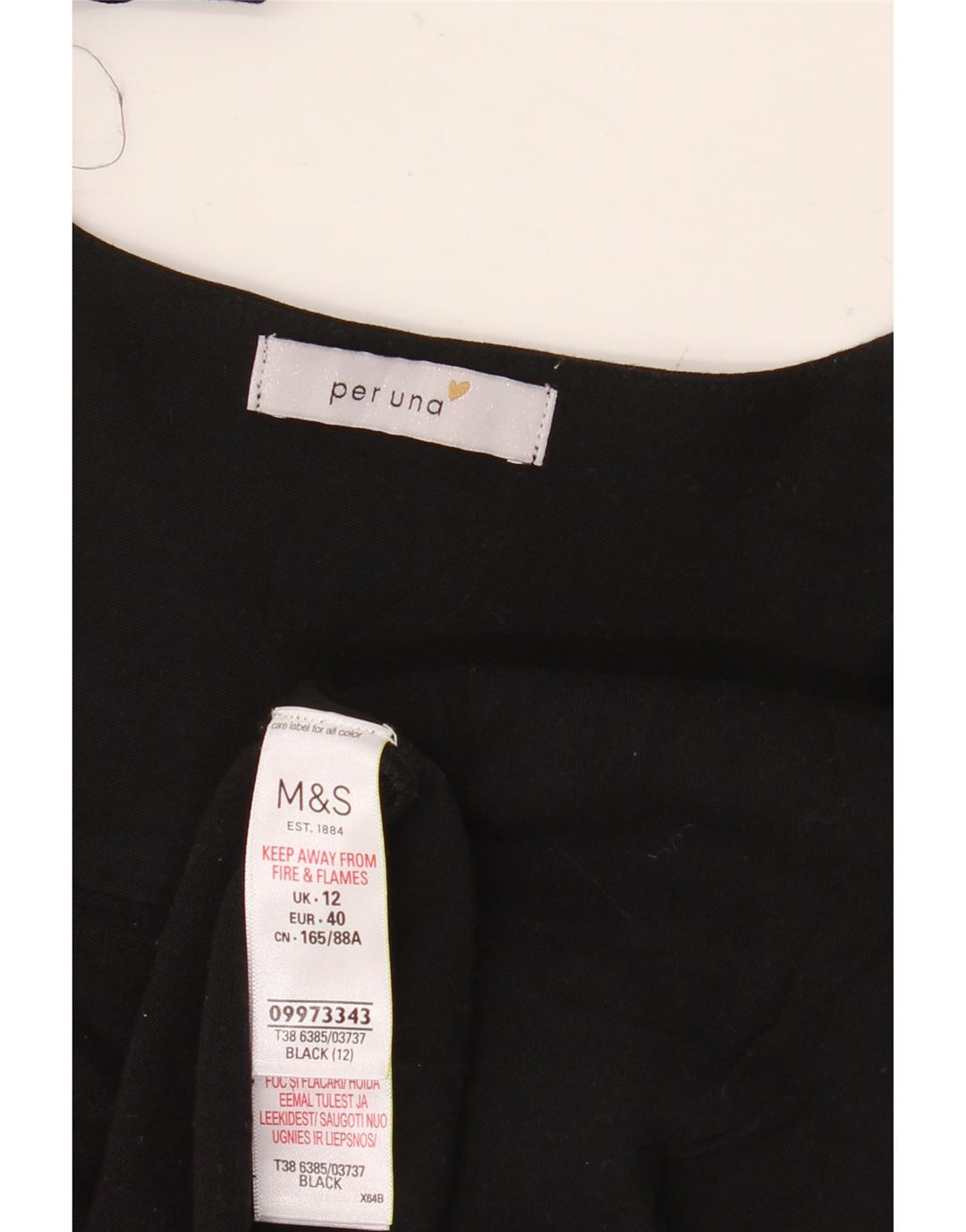 Top cardigan Marks & Spencer da donna Per Una UK 12 viscosa nera media