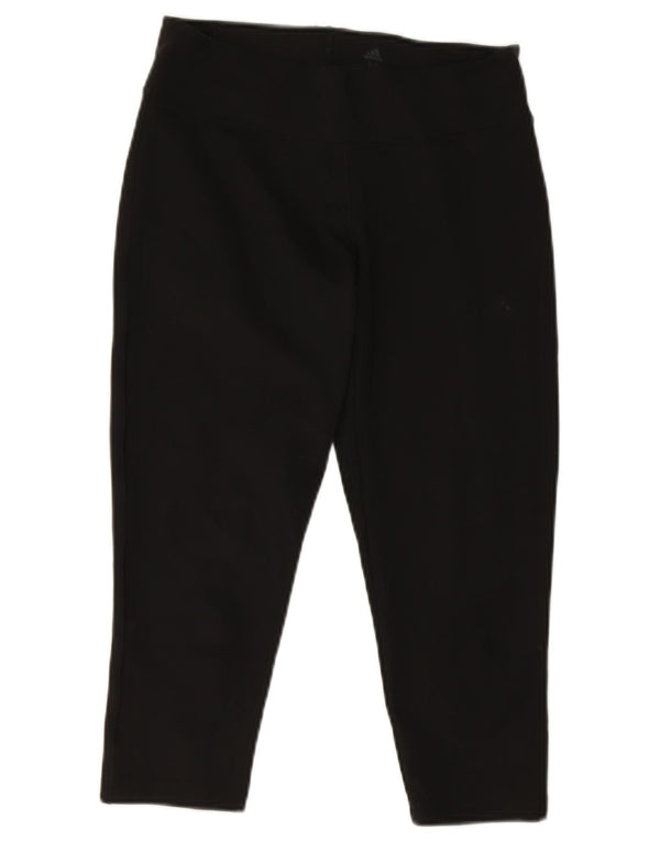 Leggings Adidas Climalite Capri da donna UK 12/14 Poliestere nero medio