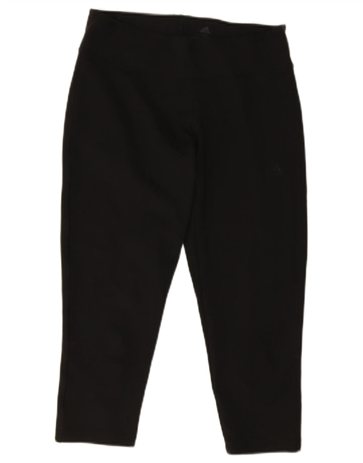 Leggings Adidas Climalite Capri da donna UK 12/14 Poliestere nero medio