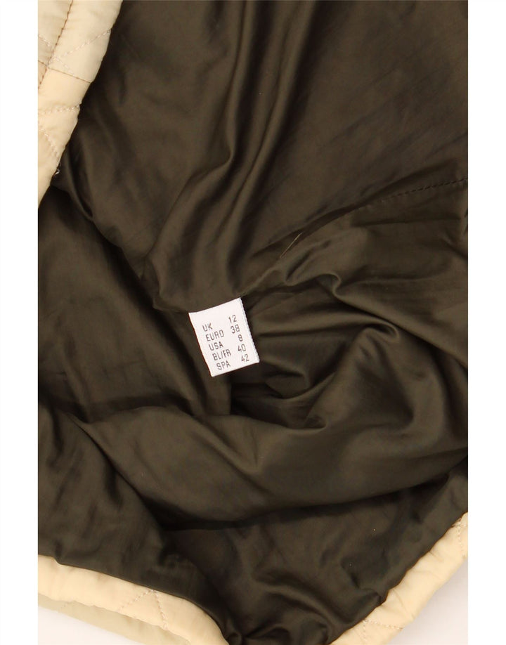 BARBOUR Womens Quilted Gilet UK 12 Medium  Beige Vintage Barbour and Second-Hand Barbour from Messina Hembry 