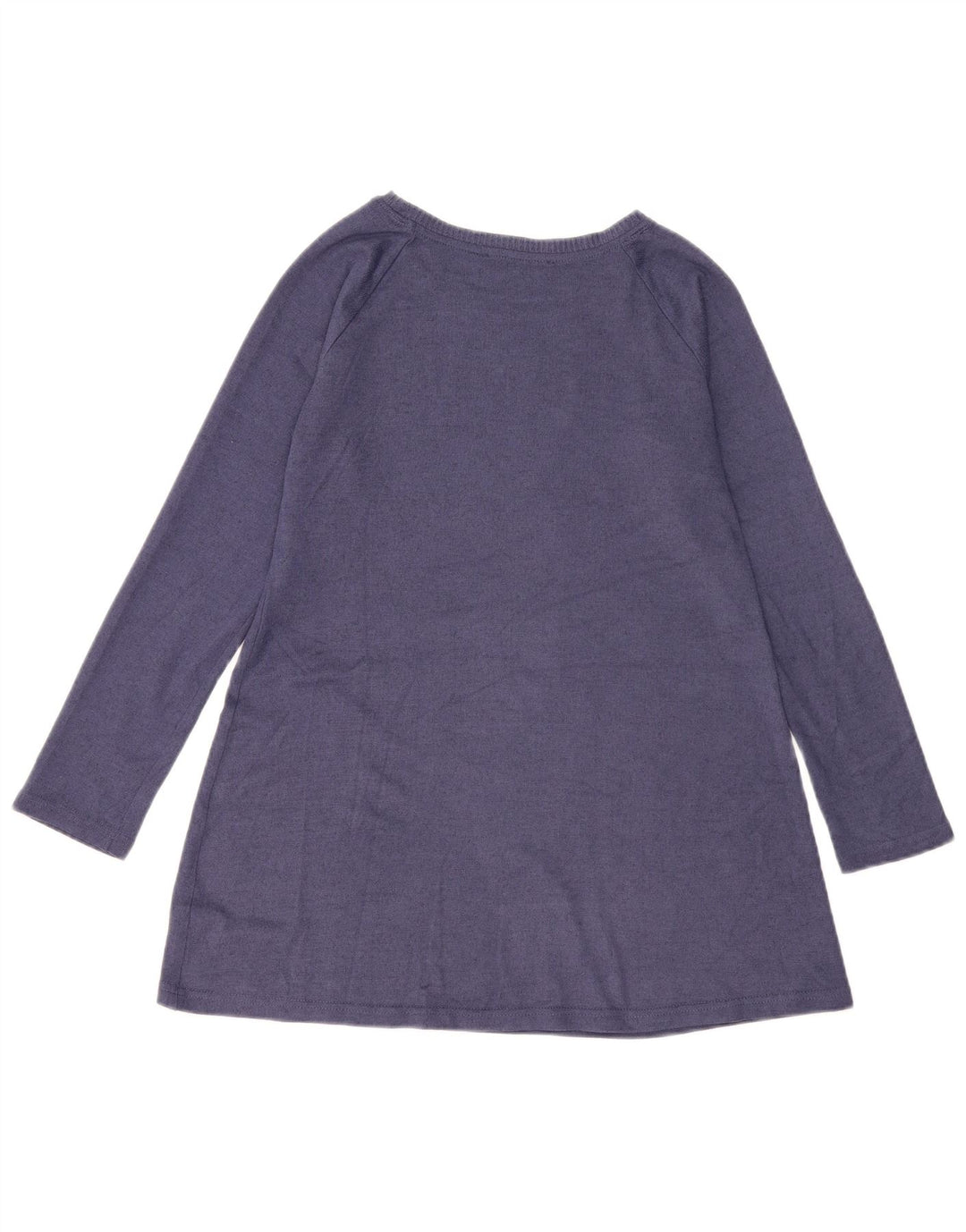 Top tunica a maniche lunghe da donna Marks & Spencer UK 10 Small Blu Navy