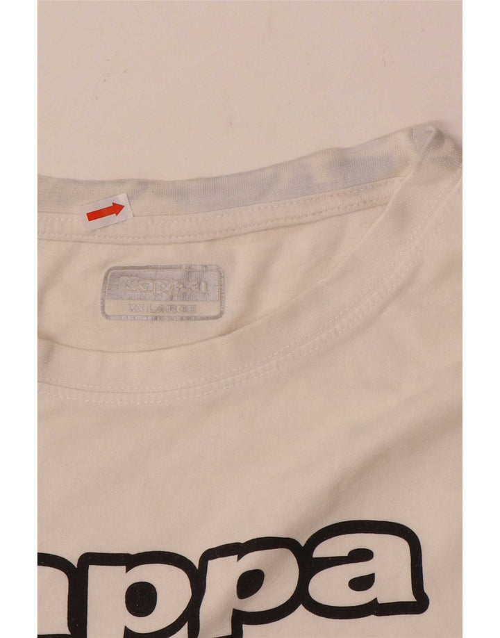 T-shirt grafica da uomo Kappa Top 2XL Bianca