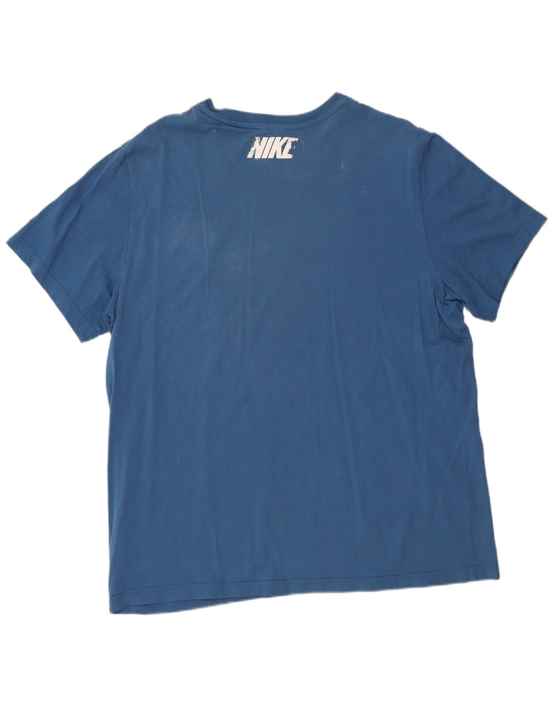 T-shirt grafica da uomo NIKE Top XL in cotone blu