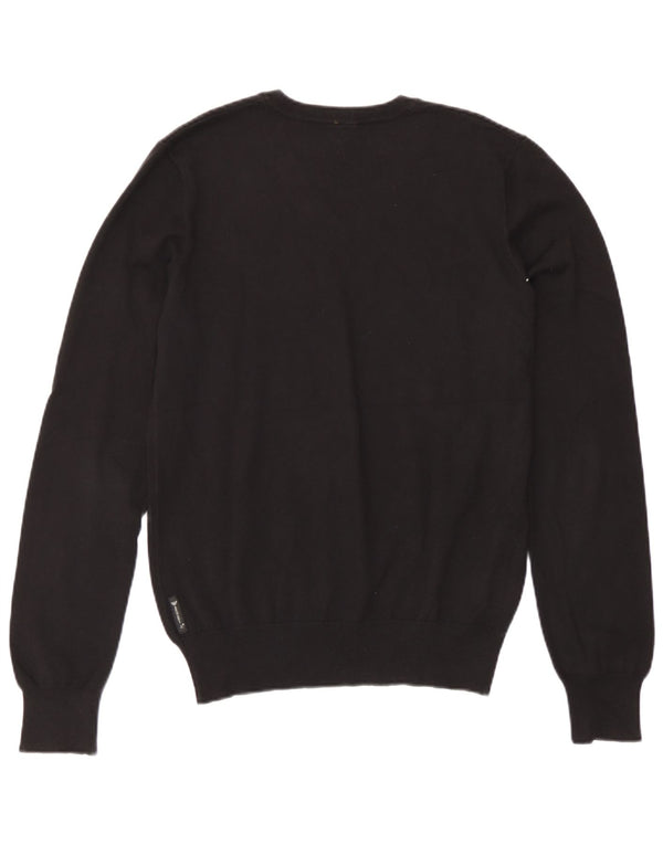 Maglione maglione con scollo a V da donna Armani Jeans EU 46 XL Nero