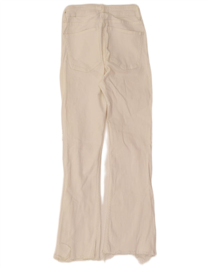Jeans svasati da donna Zara EU 32 2XS W22 L26 Bianco