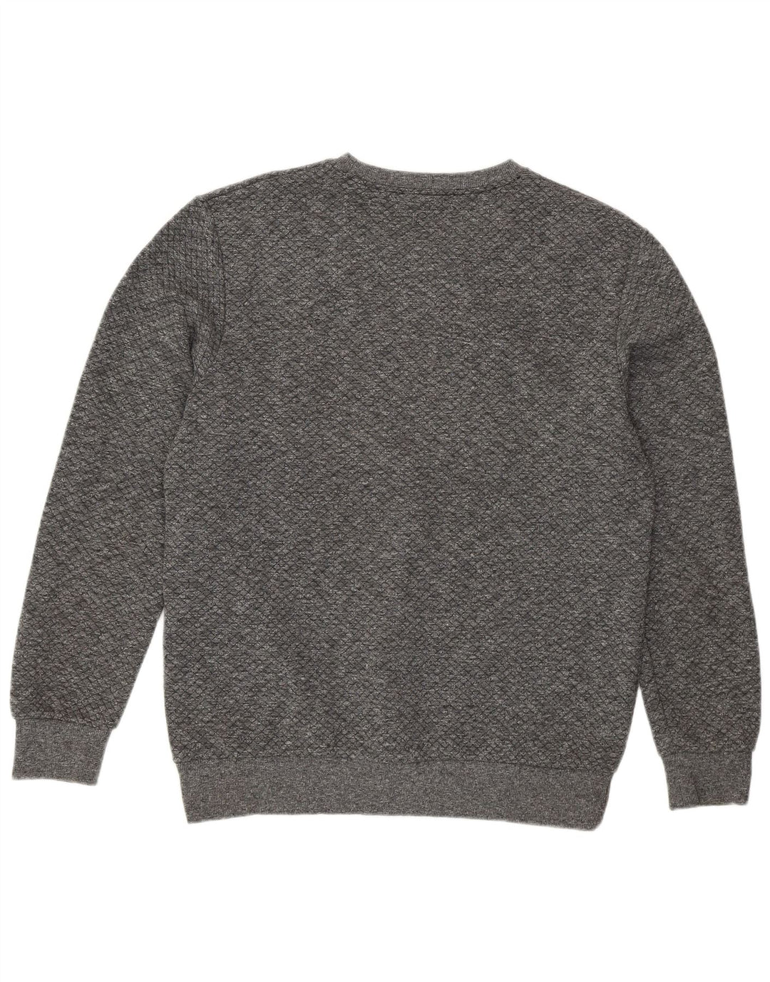 JACK & JONES Mens Crew Neck Jumper Sweater Large Grey Polyester