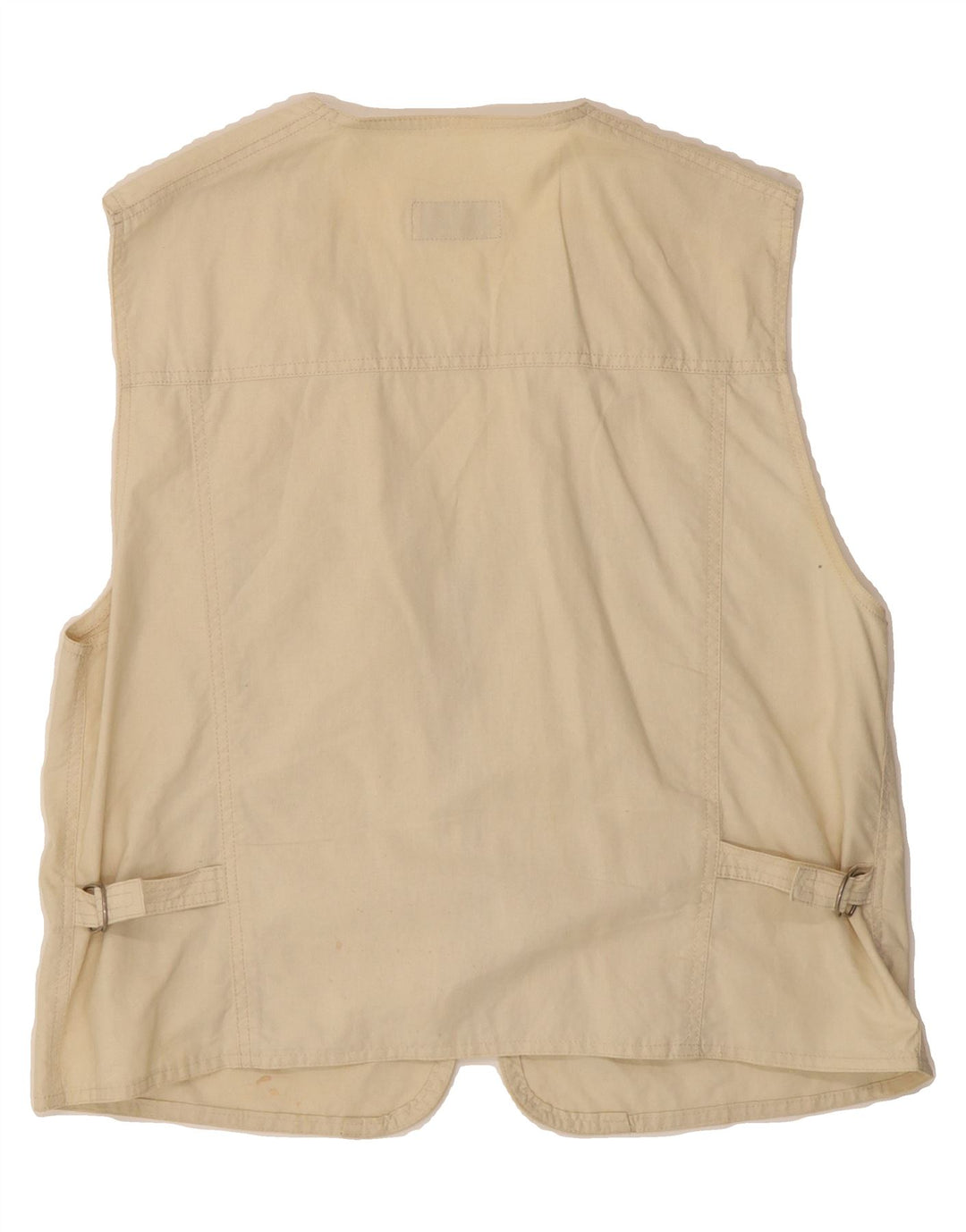 CONBIPEL Mens Utility Gilet UK 42 XL Beige Cotton Vintage Conbipel and Second-Hand Conbipel from Messina Hembry 