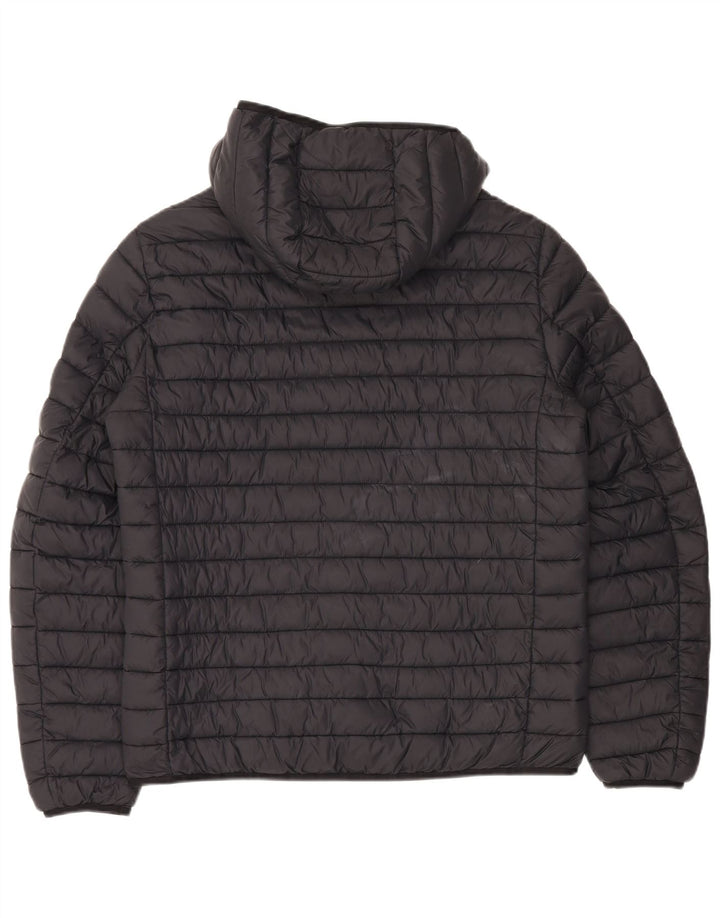 Giacca imbottita con cappuccio da uomo Champion UK 40 grande nera