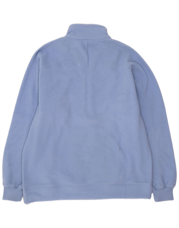 Maglione in pile da uomo con zip e collo Champion, grande in poliestere blu
