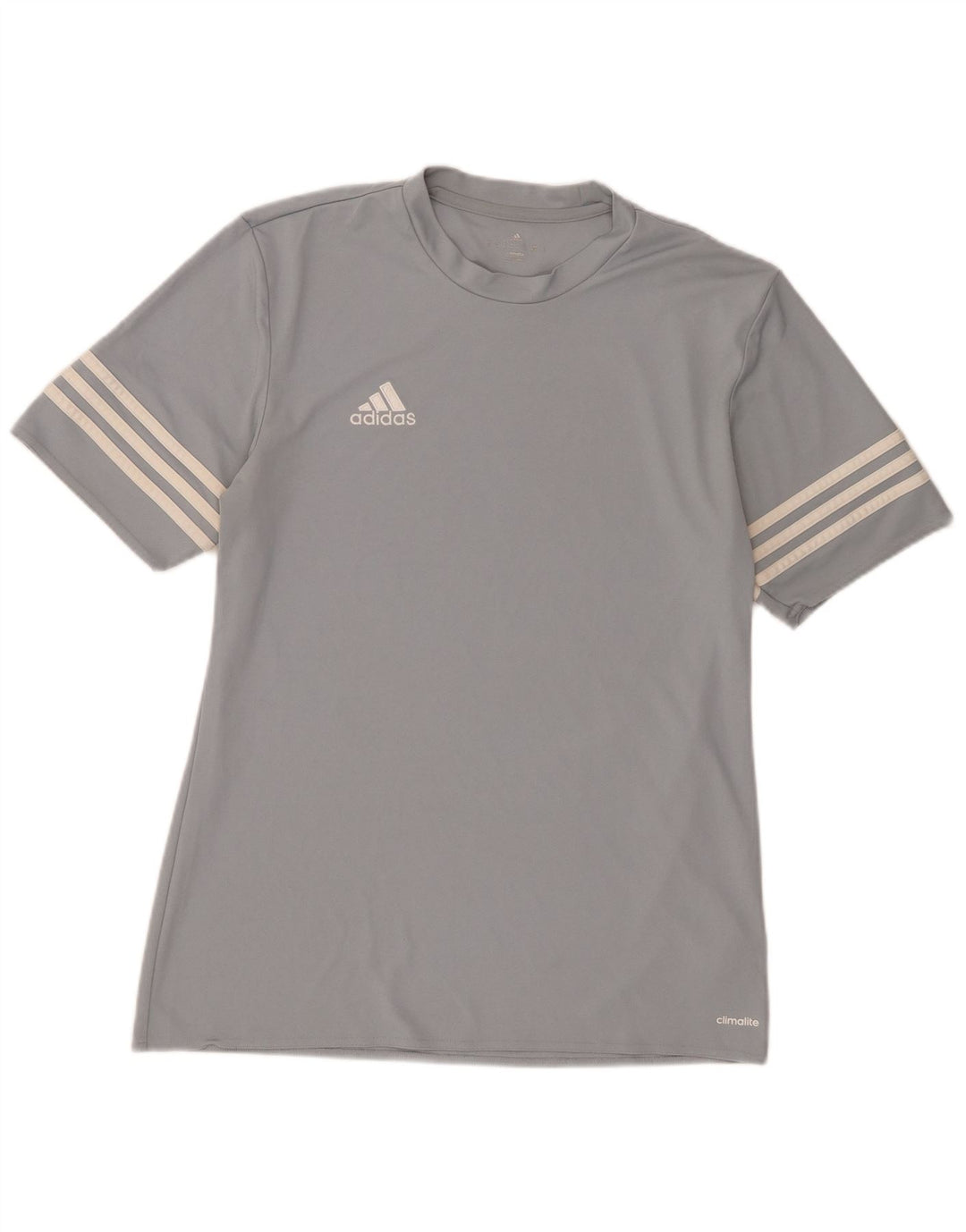 T-shirt ADIDAS da uomo Climalite Top grigio medio in poliestere