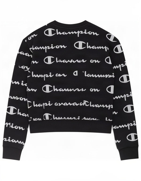 Felpa grafica Champion per ragazze 13-14 anni XL nera