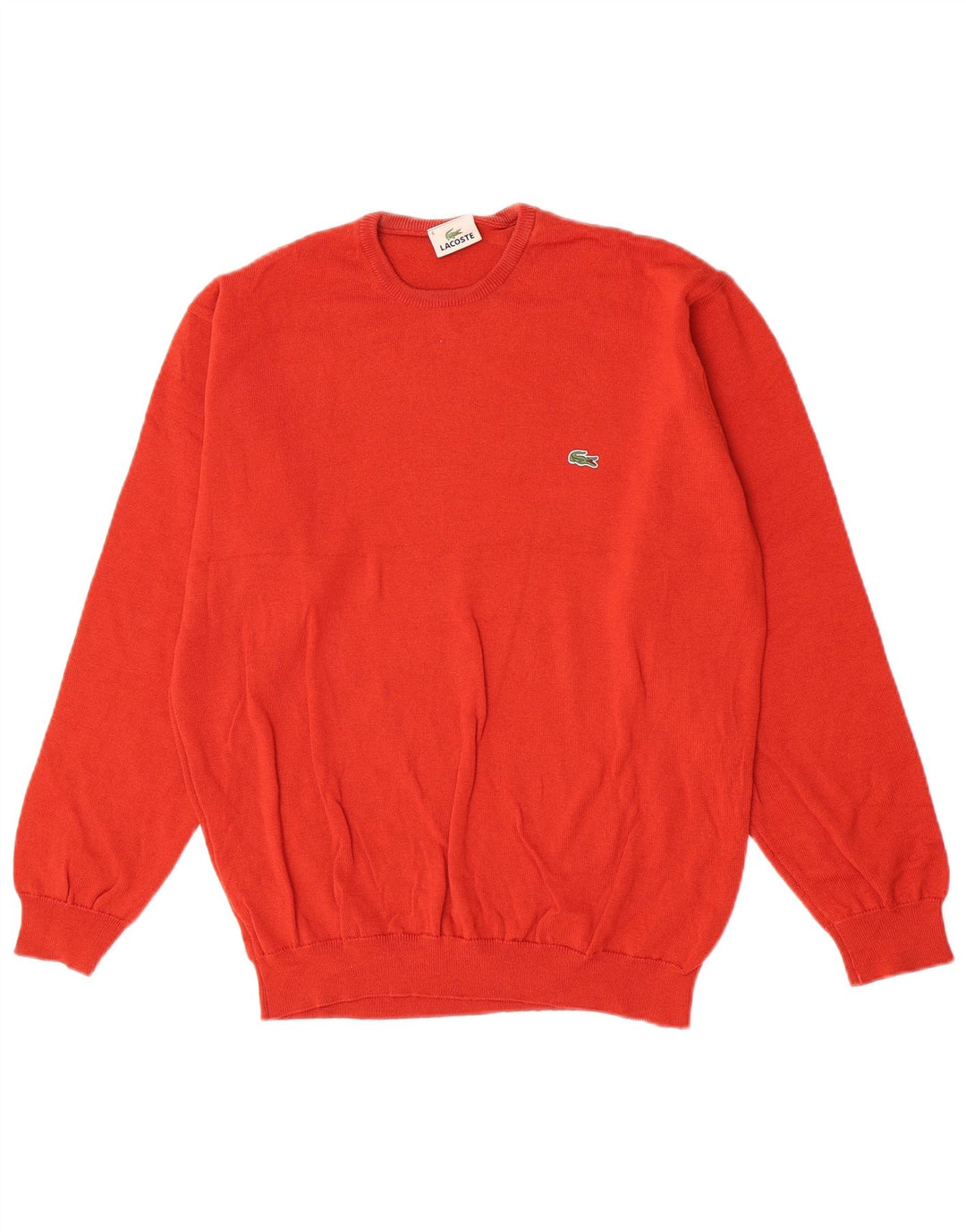 Maglione maglione girocollo da uomo Lacoste taglia 6 XL lana vergine rossa