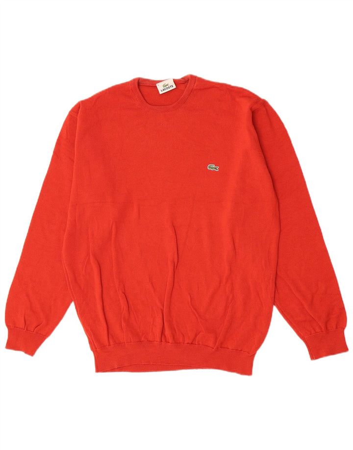 Maglione maglione girocollo da uomo Lacoste taglia 6 XL lana vergine rossa
