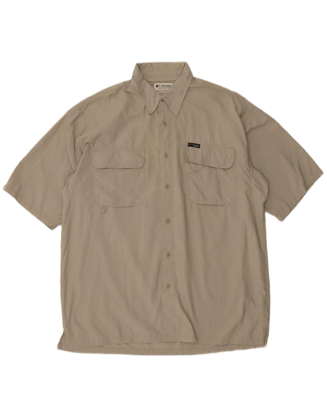Camicia a maniche corte da uomo Columbia XL nylon kaki