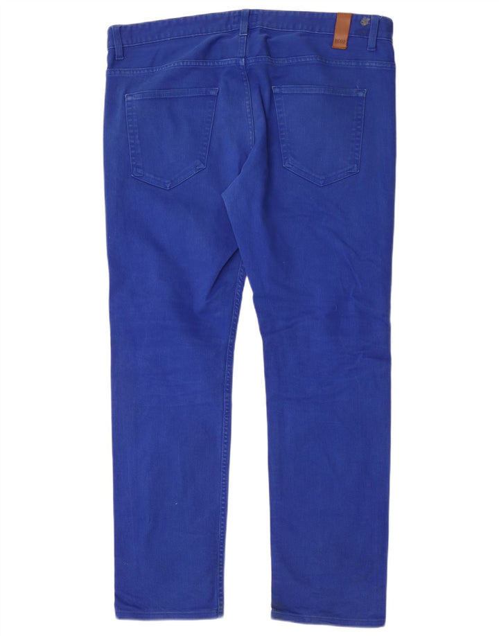 Jeans slim da uomo Hugo Boss W36 L32 cotone blu