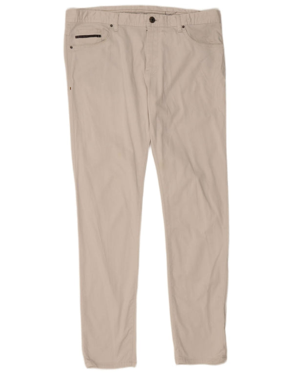 Pantaloni casual slim da uomo Zara EU 46 XL W36 L31 Grigio