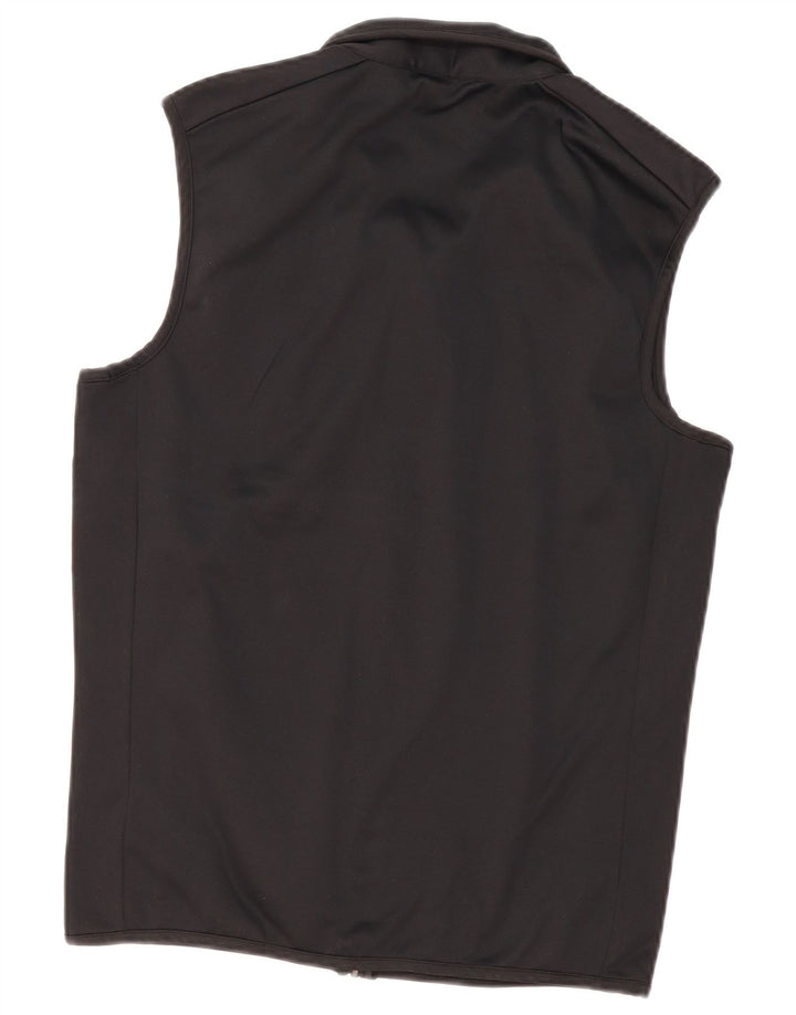 Giacca da ginnastica senza maniche da uomo Chaps piccola in poliestere nero