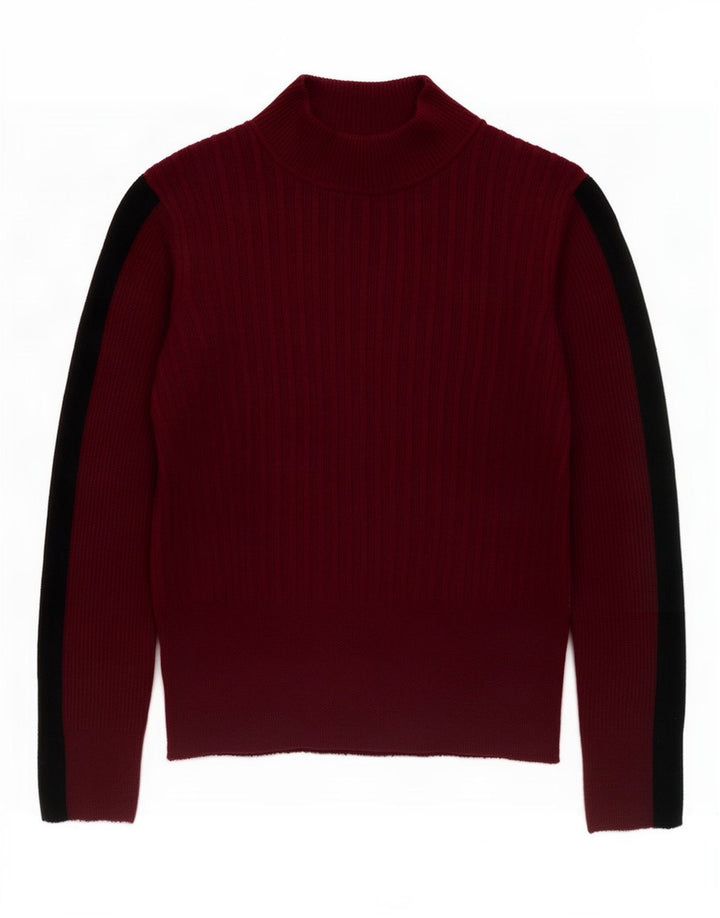 Maglione maglione a collo alto da donna Marks & Spencer UK 12 Viola medio
