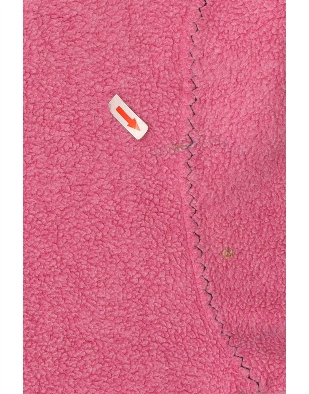 Brugi Maglione in pile da uomo con collo con zip grafico piccolo poliestere rosa