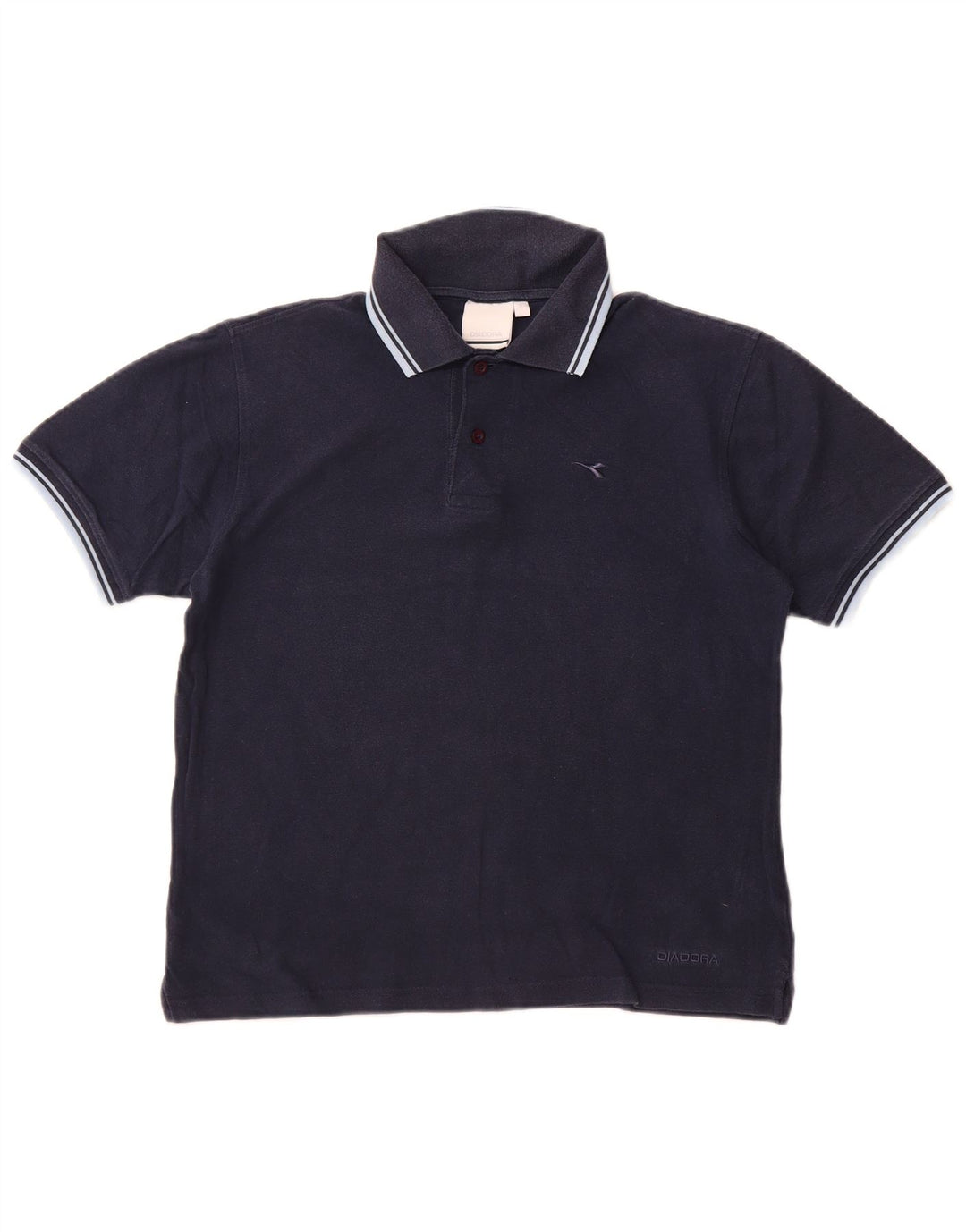 Polo Diadora Uomo Small Blu Navy in cotone