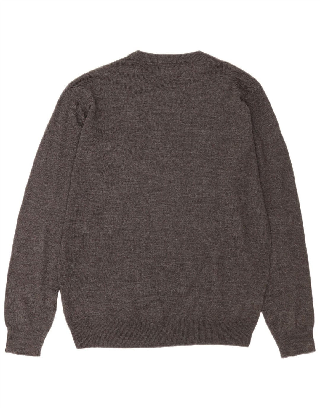 Maglione maglione girocollo da uomo Pierre Cardin grande acrilico grigio