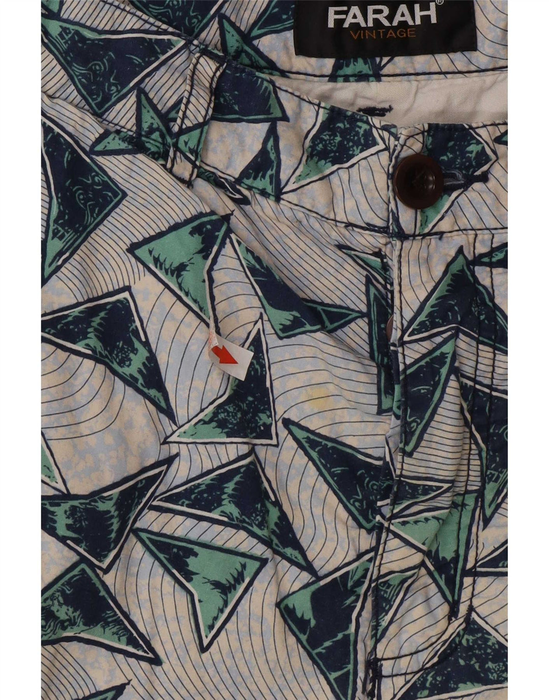 Pantaloncini chino da uomo Farah W32 cotone geometrico multicolore medio