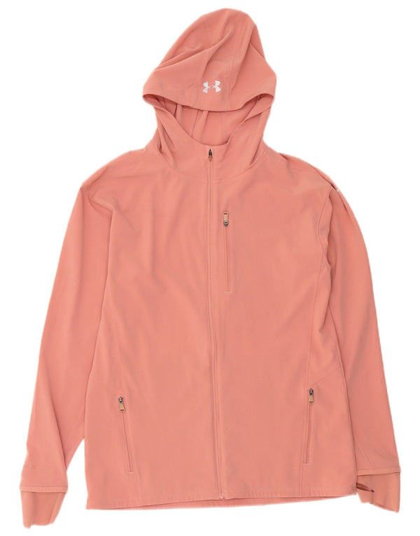 Giacca da ginnastica con cappuccio da donna Under Armour UK 14 poliestere rosa medio